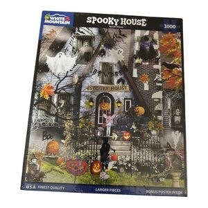 White Mountain Spooky House 1000 Piece Puzzle NEW
